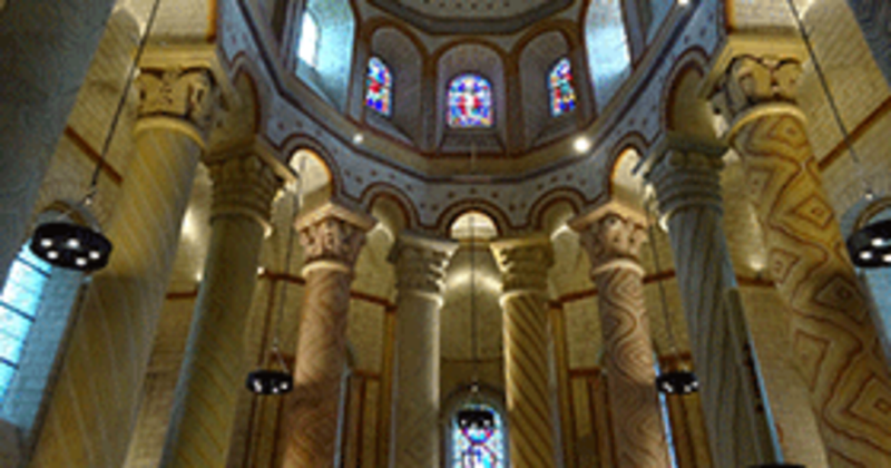 Fresques médiévales de l’église Saint-Savin-sur-Gartempe, représentant des scènes bibliques romanes françaises